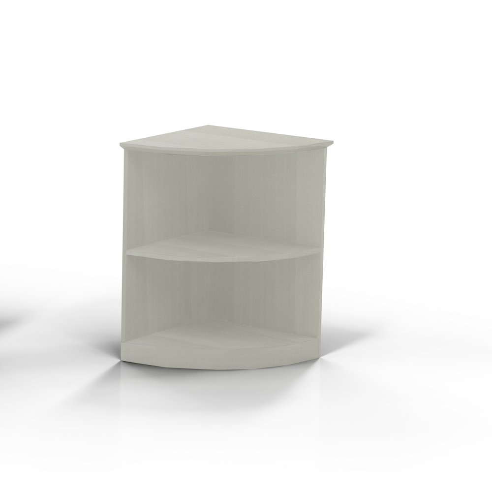 Bookcase (2 Shelf 1/4 - Round), Textured Sea Salt. Picture 1