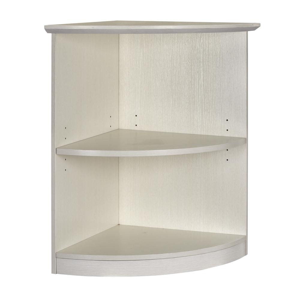 Bookcase (2 Shelf 1/4 - Round), Textured Sea Salt. Picture 3