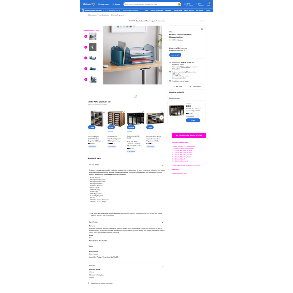 Onyx™ 3 Horizontal/3 Upright sections Blue. Picture 23