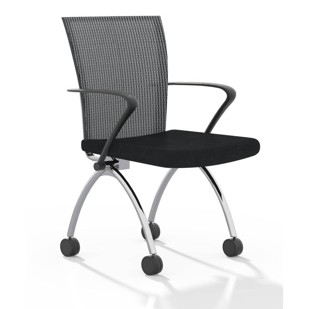 Valoré High Back Training Chair with Arms (Qty. 2) - Silver. Picture 1