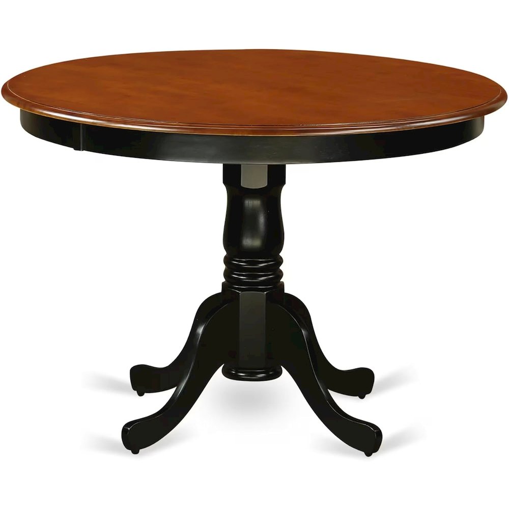 5  Pc  set  with  a  Round  Kitchen  Table  and  4  Leather  Dinette  Chairs  in  Linen  White. Picture 3