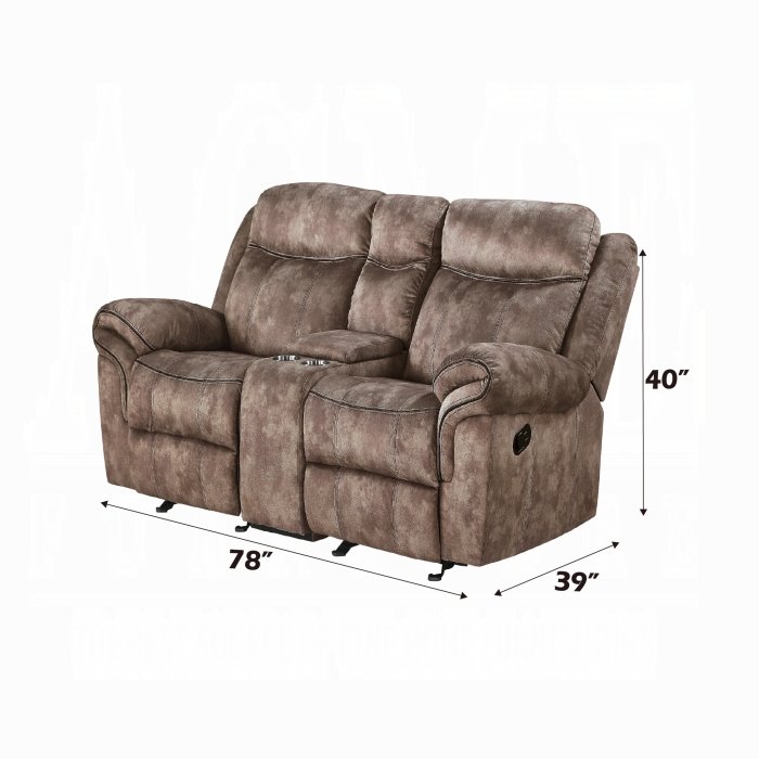 Zubaida Motion Loveseat & Console W/USB. Picture 6