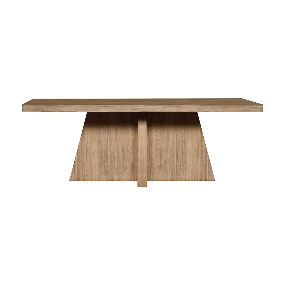 Zerano Cross Legs Dining Table - 84" - Brushed Smoke. Picture 3