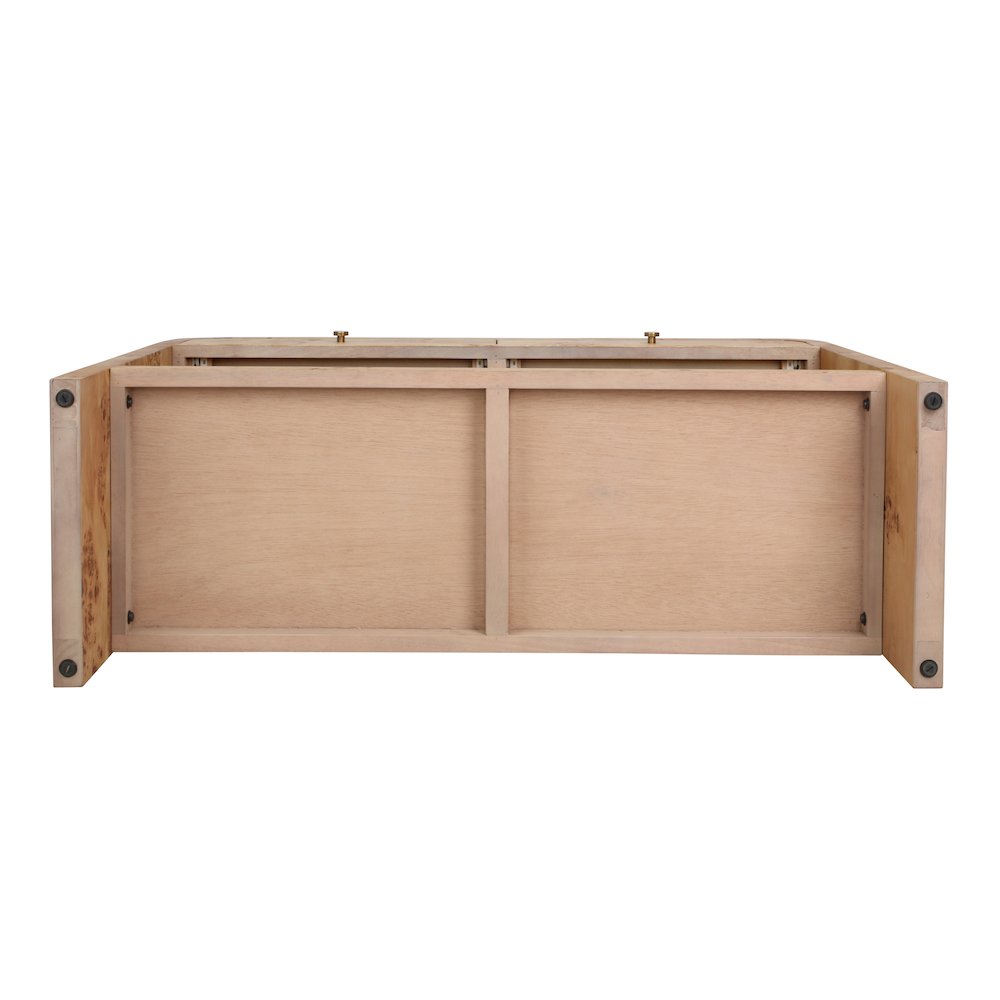 Veyra Burl 2-Drawer Console Table - Natural Burl. Picture 10