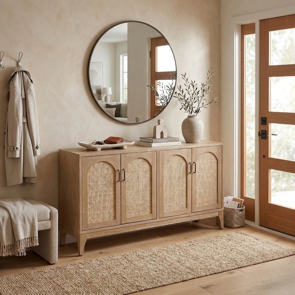 Chantilly 4-Door Buffet - Brushed Sand. Picture 13