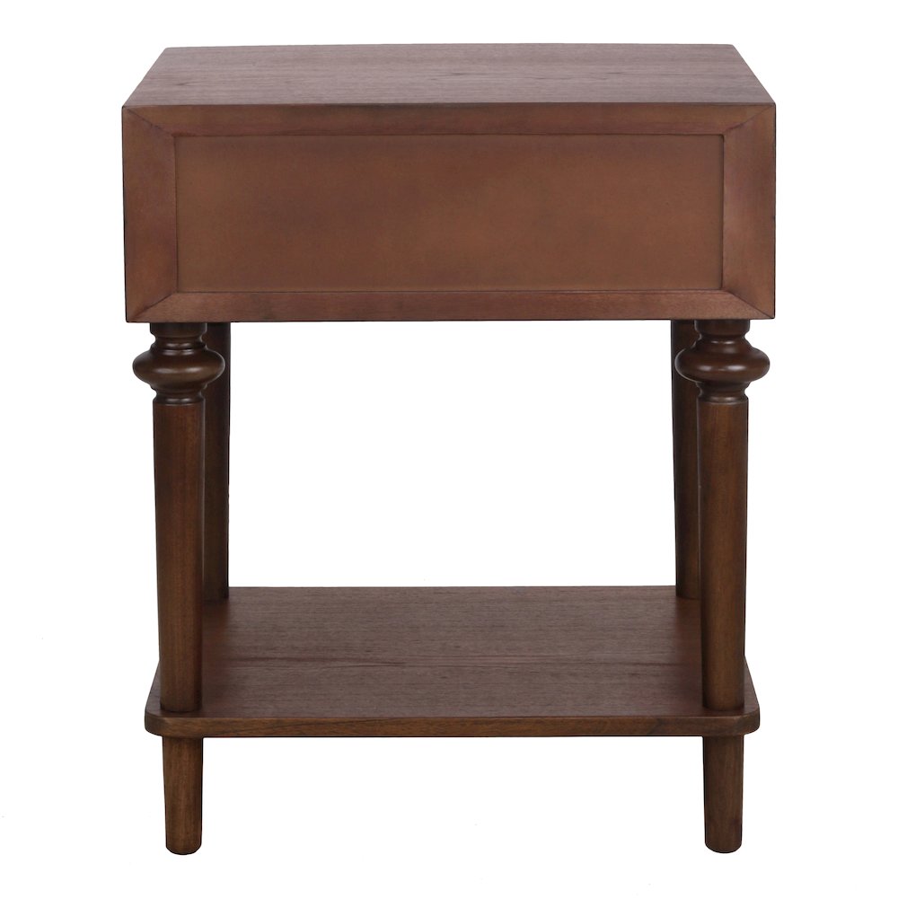 Romilda 1-Drawer Accent Table - Walnut. Picture 5