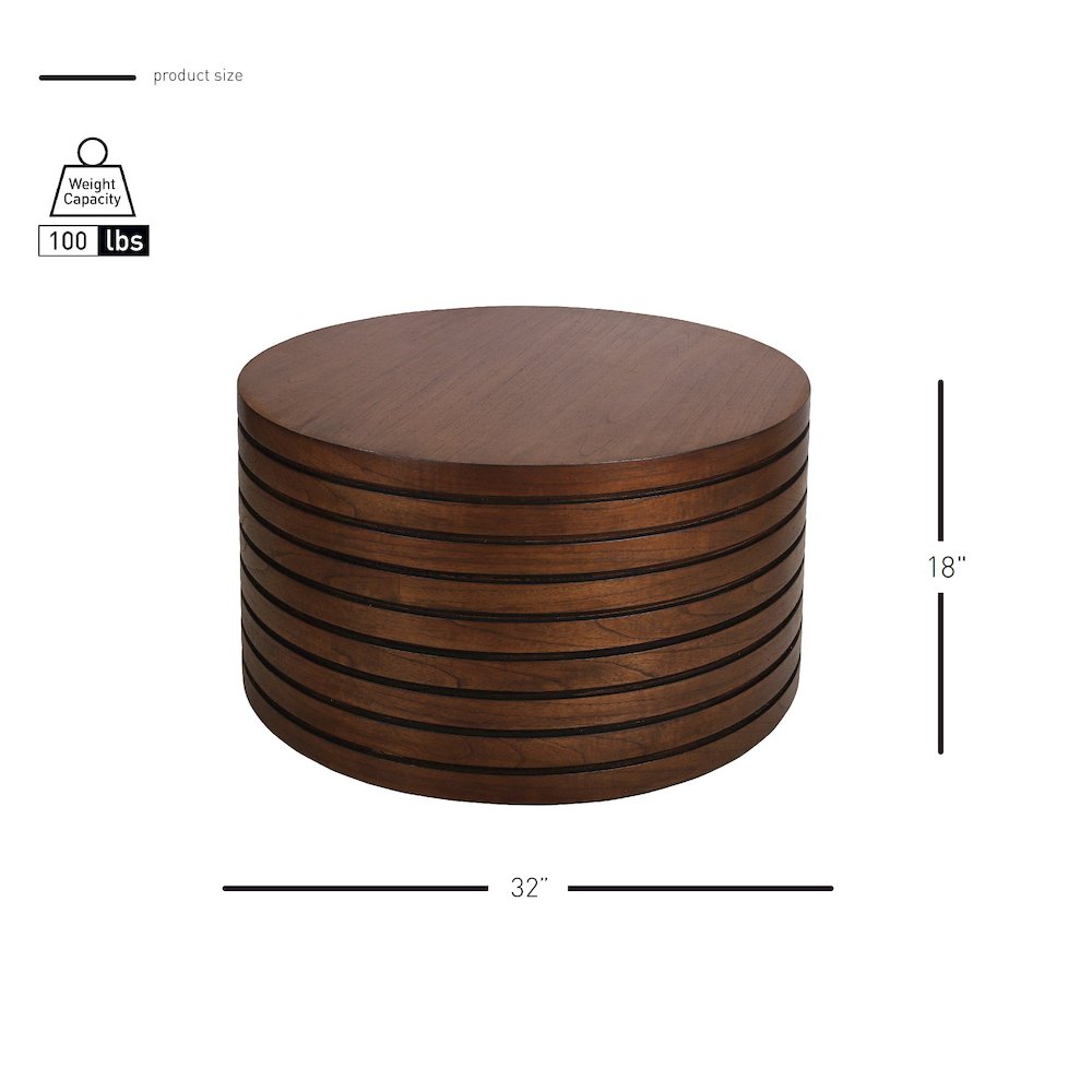 Corvin Coffee Table - Walnut. Picture 10