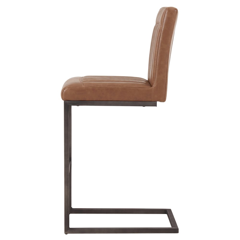 Ronan Faux Leather Counter Stool, (Set of 2). Picture 3