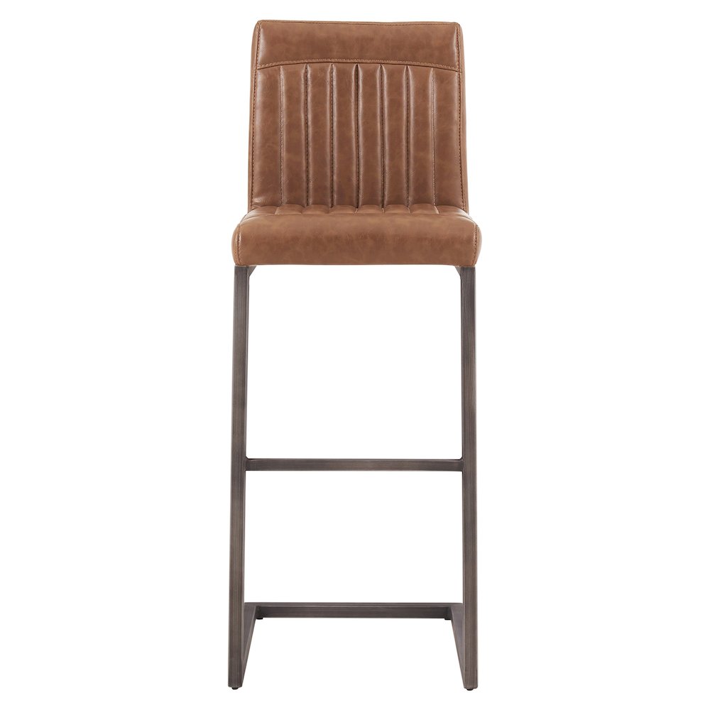 Ronan Faux Leather Bar Stool, (Set of 2). Picture 2