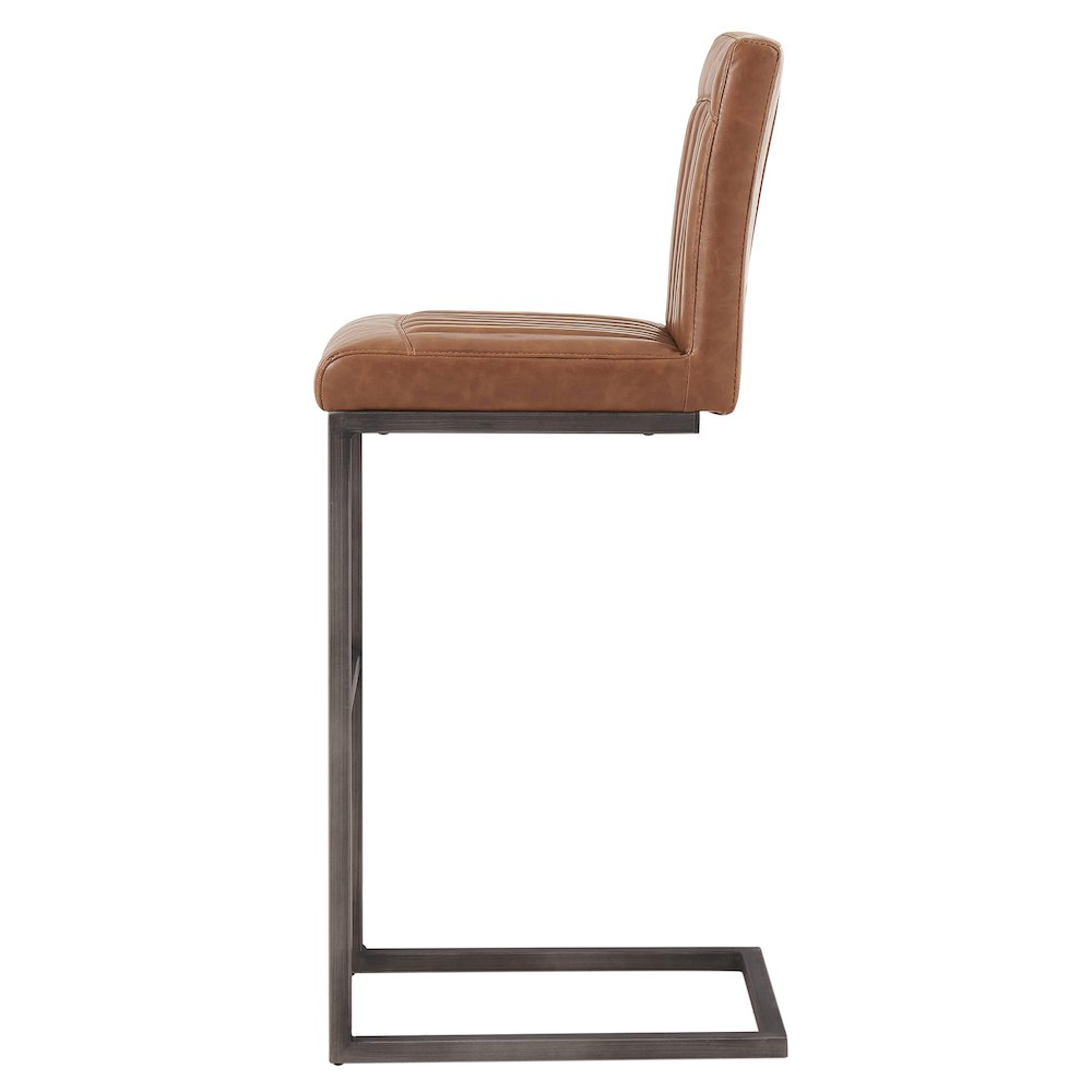 Ronan Faux Leather Bar Stool, (Set of 2). Picture 3