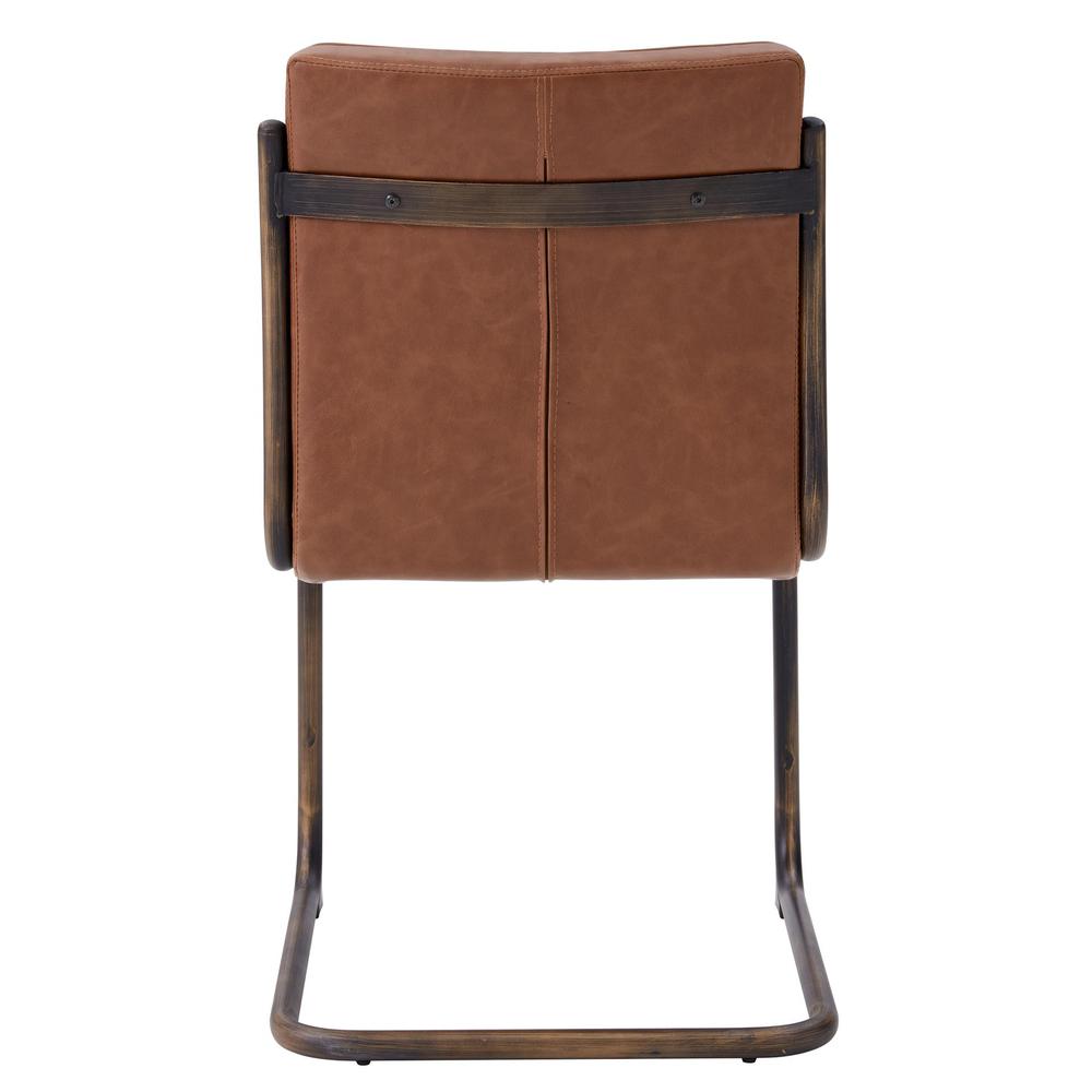 Cooper PU Chair Rubber Gold Frame, (Set of 2). Picture 4
