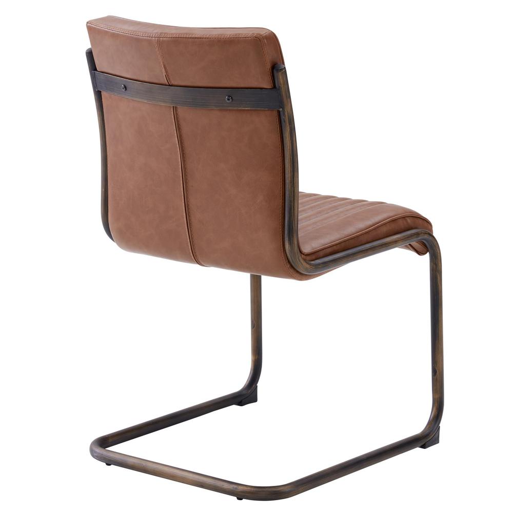 Cooper PU Chair Rubber Gold Frame, (Set of 2). Picture 5