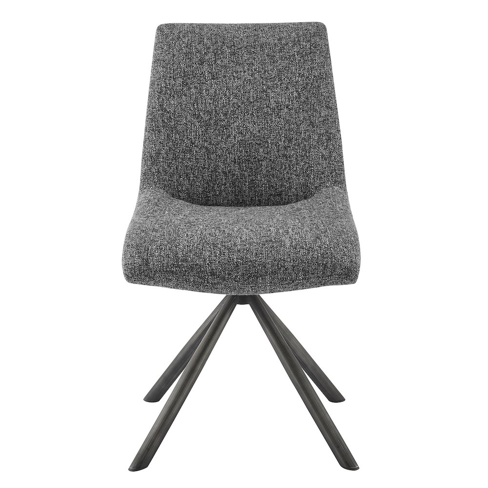 Viona Chenille Swivel Dining Side Chair (Seat), (Set of 2). Picture 2