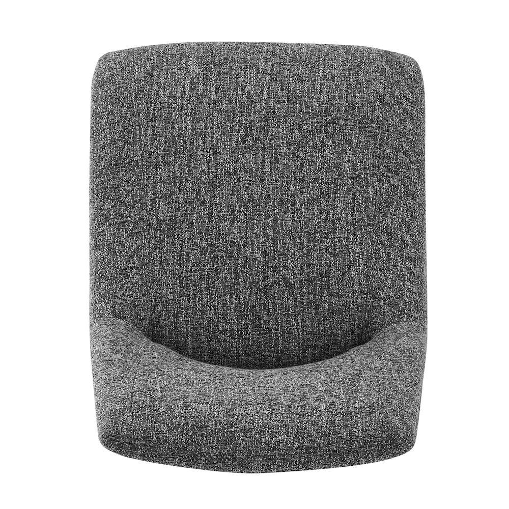 Viona Chenille Swivel Dining Side Chair (Seat), (Set of 2). Picture 7