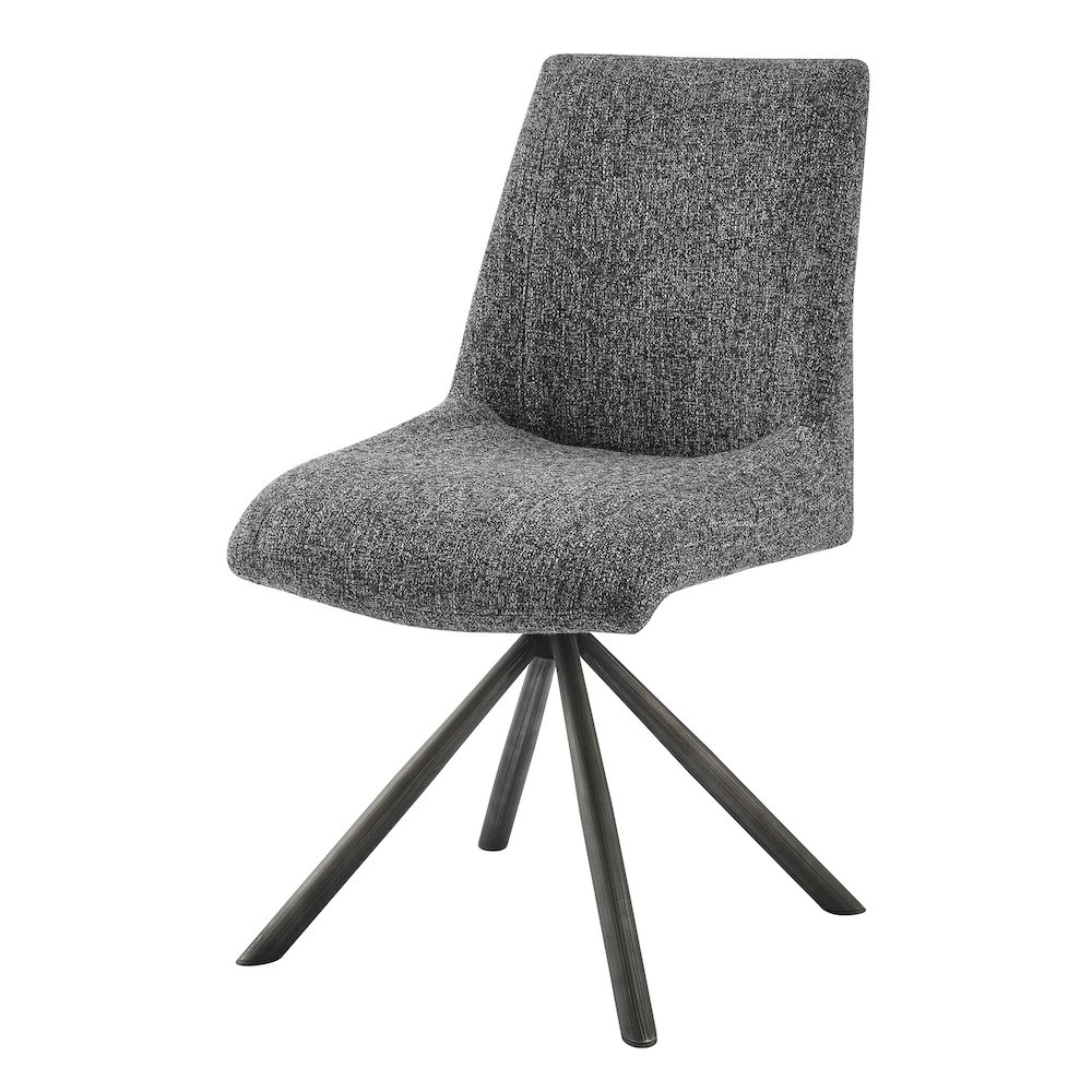 Viona Chenille Swivel Dining Side Chair (Seat), (Set of 2). Picture 1