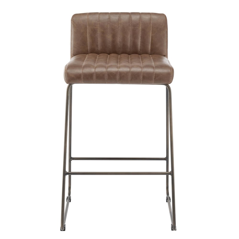 Raoul KD Faux Leather Counter Stool. Picture 2