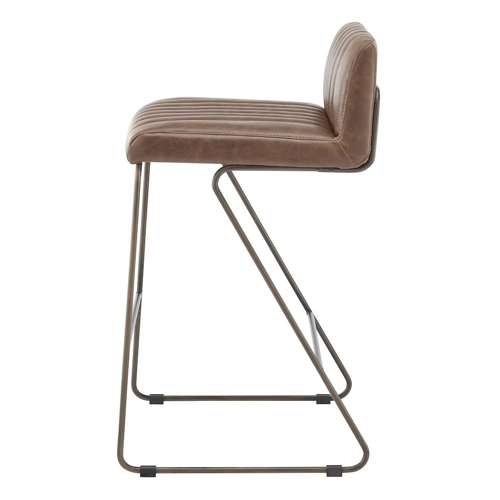Raoul KD Faux Leather Counter Stool. Picture 3