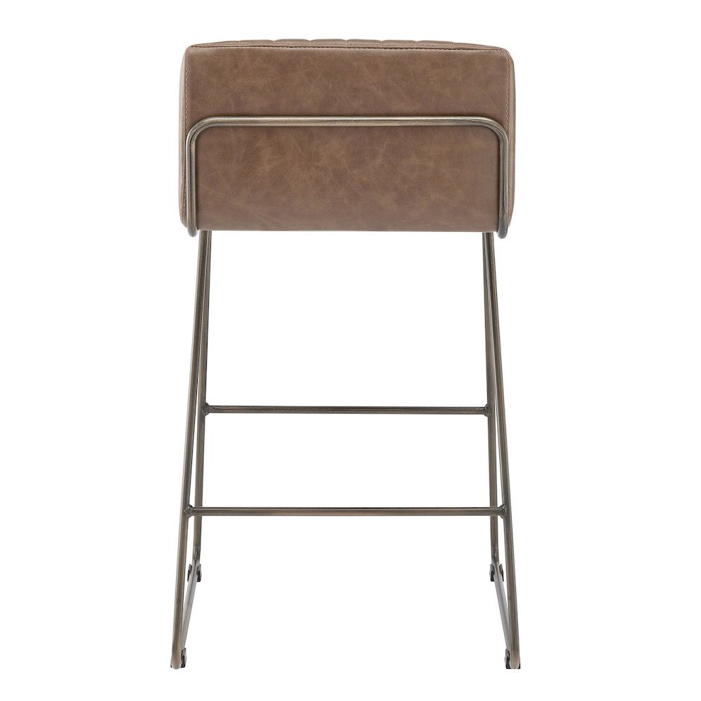 Raoul KD Faux Leather Counter Stool. Picture 4