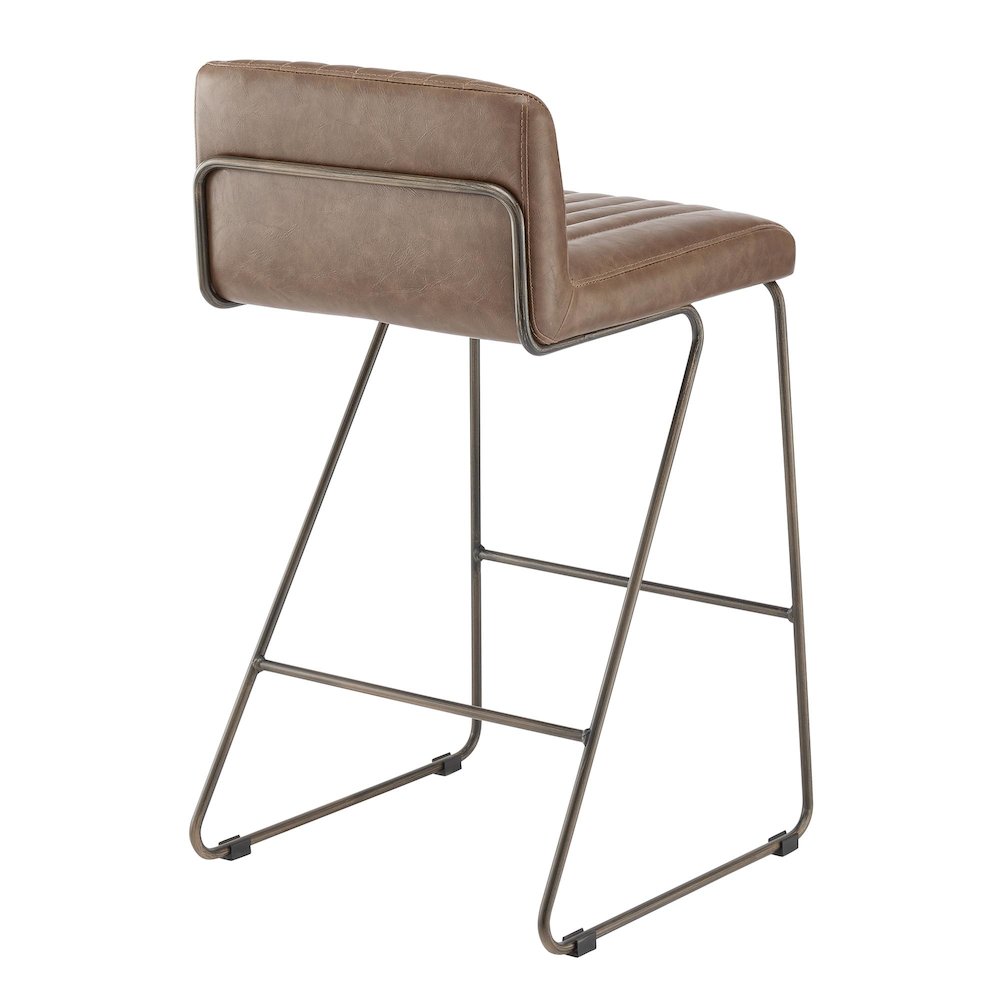 Raoul KD Faux Leather Counter Stool. Picture 5