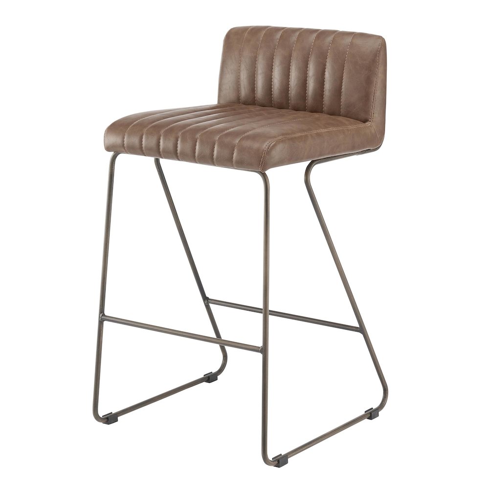 Raoul KD Faux Leather Counter Stool. Picture 1