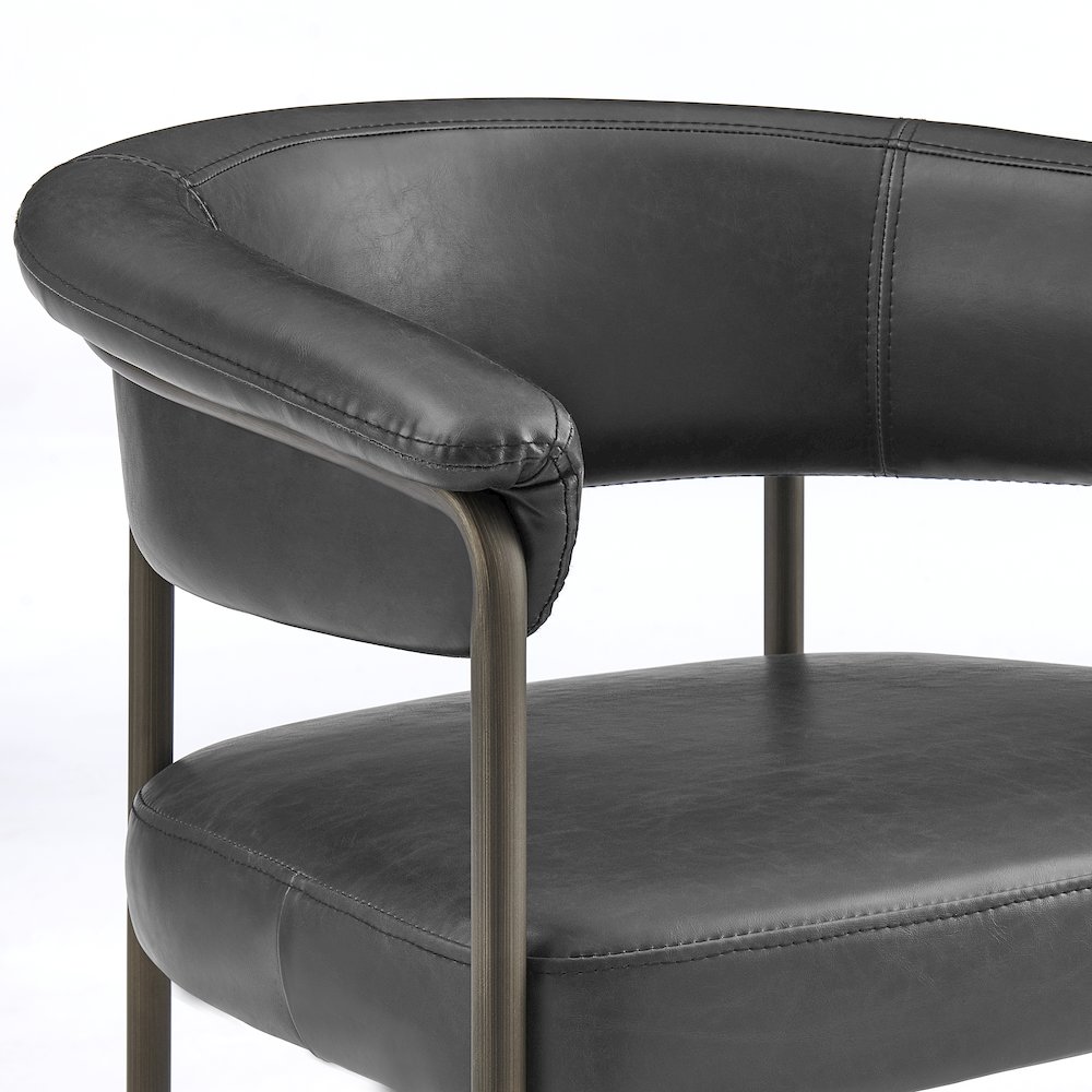 Kaiden Faux Leather Counter Stool, (Set of 2). Picture 7