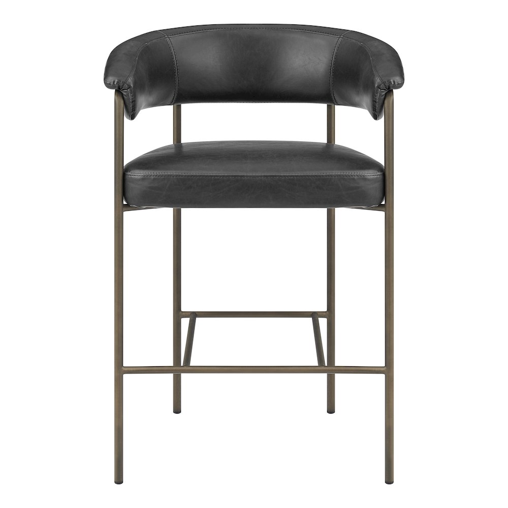 Kaiden Faux Leather Counter Stool, (Set of 2). Picture 2