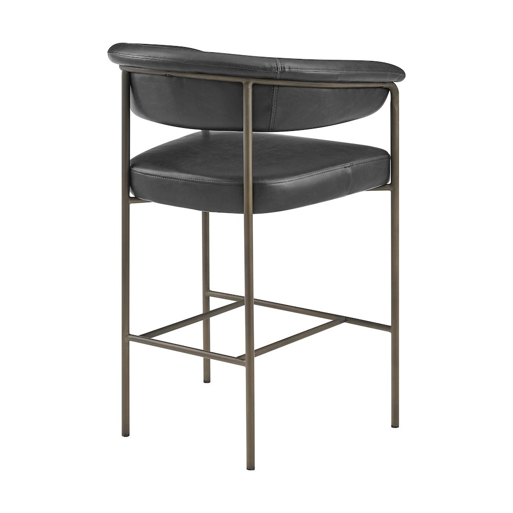 Kaiden Faux Leather Counter Stool, (Set of 2). Picture 5