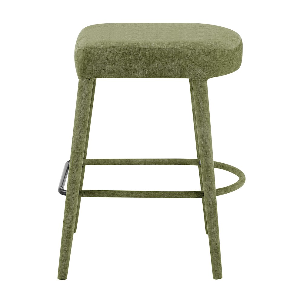 Rylee Chenille Backless Counter Stool, (Set of 2). Picture 3