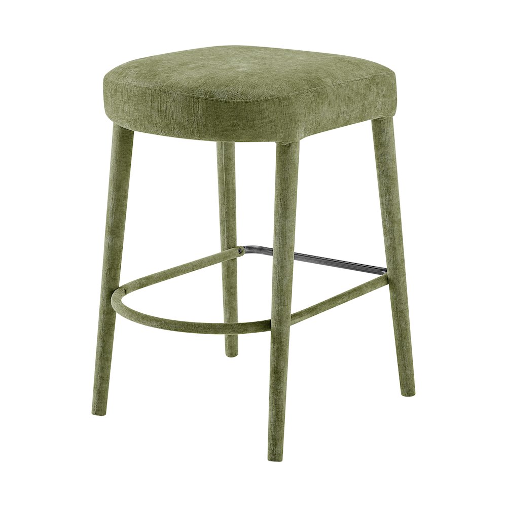 Rylee Chenille Backless Counter Stool, (Set of 2). Picture 5