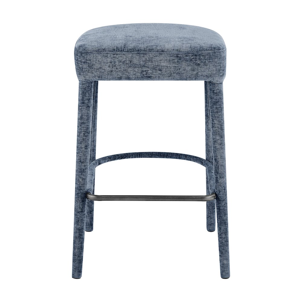 Rylee Chenille Backless Counter Stool, (Set of 2). Picture 2