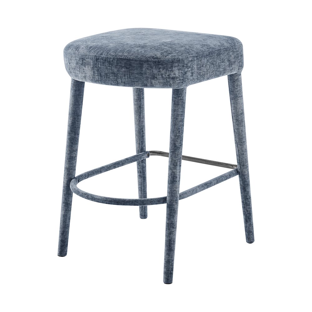 Rylee Chenille Backless Counter Stool, (Set of 2). Picture 5
