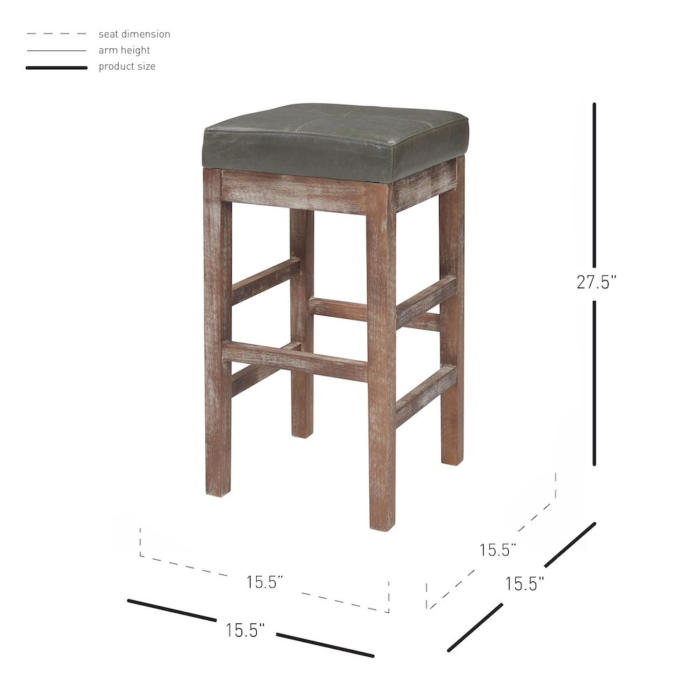 Valencia Bonded Leather Counter Stool. Picture 6