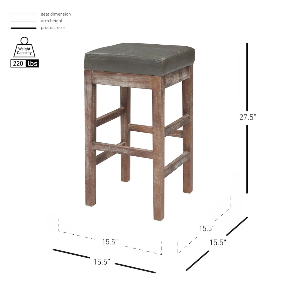 Valencia Bonded Leather Counter Stool. Picture 5