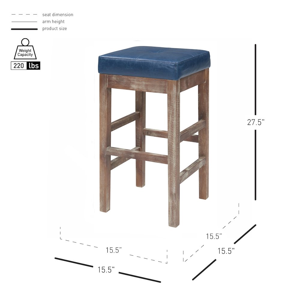 Valencia Bonded Leather Counter Stool. Picture 5