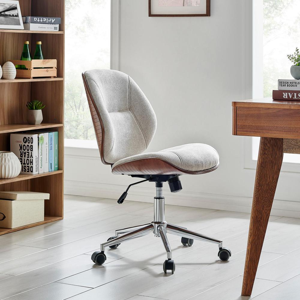 Shaun Fabric Bamboo Office Chair. Picture 10