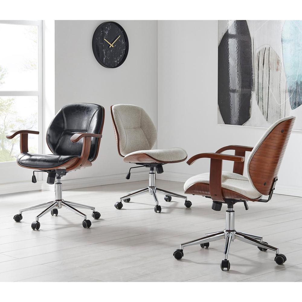 Shaun Fabric Bamboo Office Chair. Picture 11
