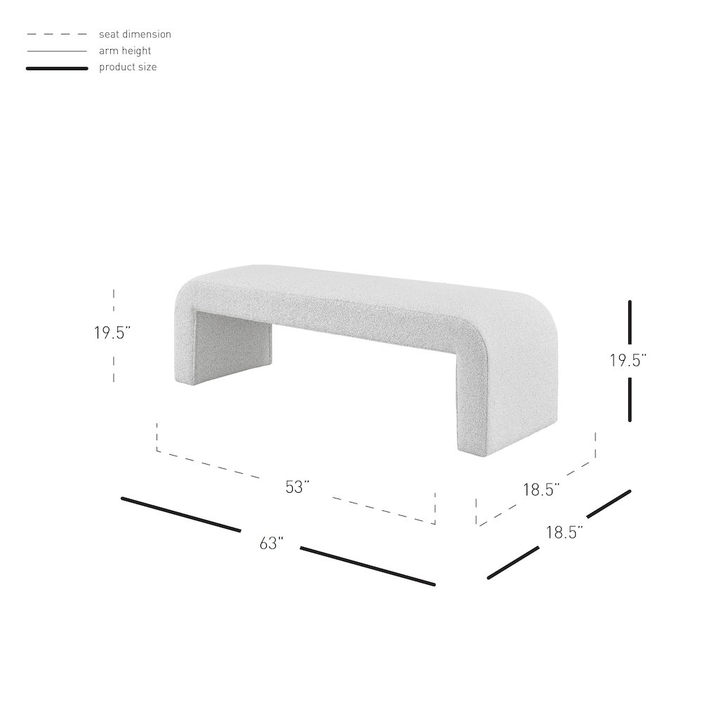Vioreen Boucle Bench. Picture 11