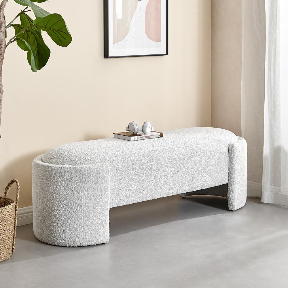 Felicia Fabric Bench. Picture 9