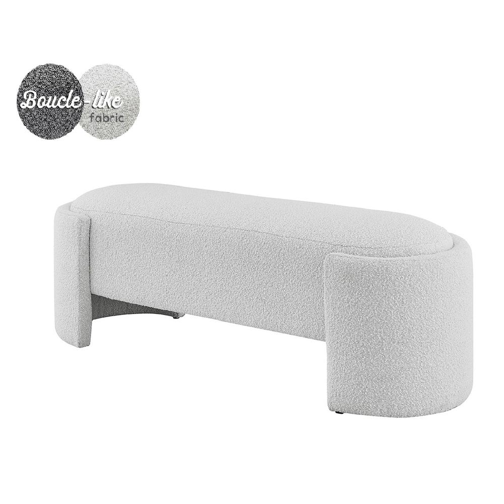 Felicia Fabric Bench. Picture 1