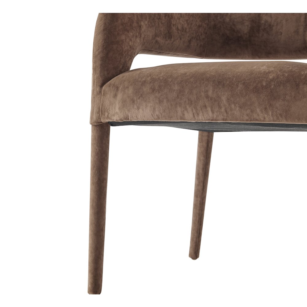 Lauryn Velvet Dining Side Chair. Picture 8