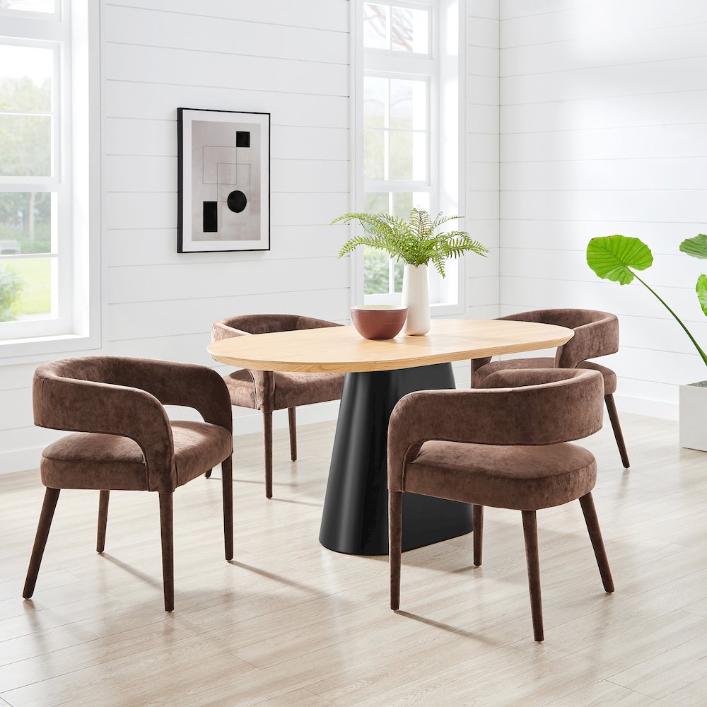 Lauryn Velvet Dining Side Chair. Picture 10