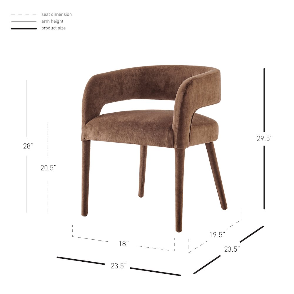 Lauryn Velvet Dining Side Chair. Picture 11