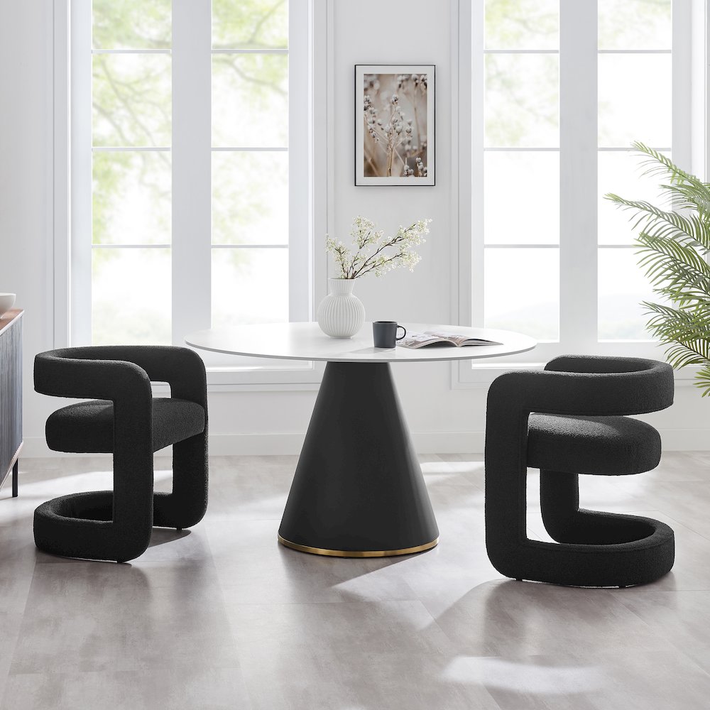 Althea Boucle Dining Side Chair. Picture 10