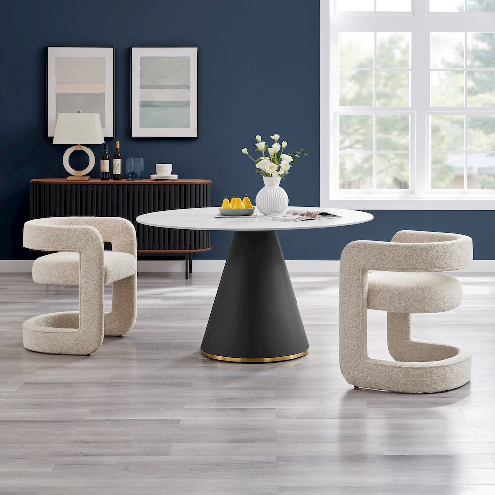 Althea Boucle Dining Side Chair. Picture 10