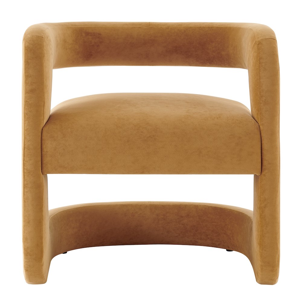 Althea Velvet Accent Arm Chair. Picture 2