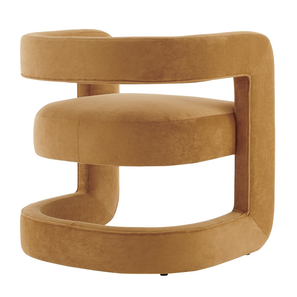 Althea Velvet Accent Arm Chair. Picture 5