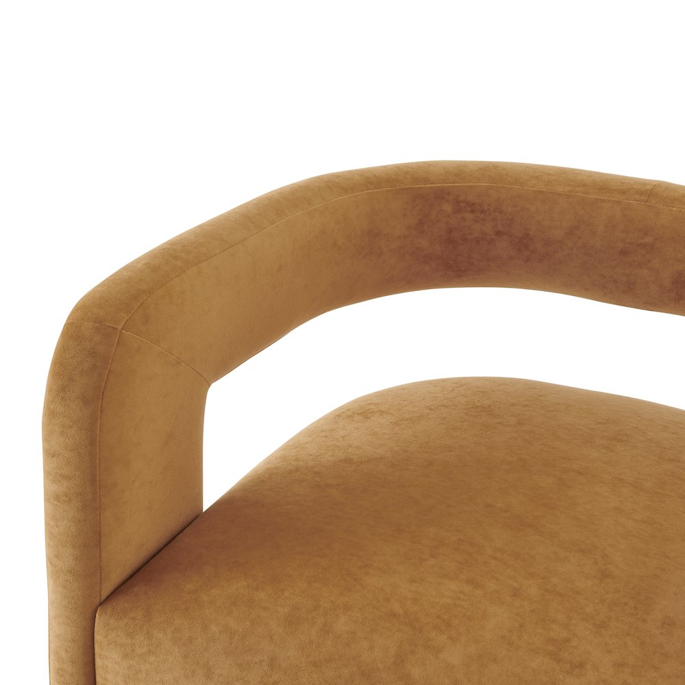 Althea Velvet Accent Arm Chair. Picture 7