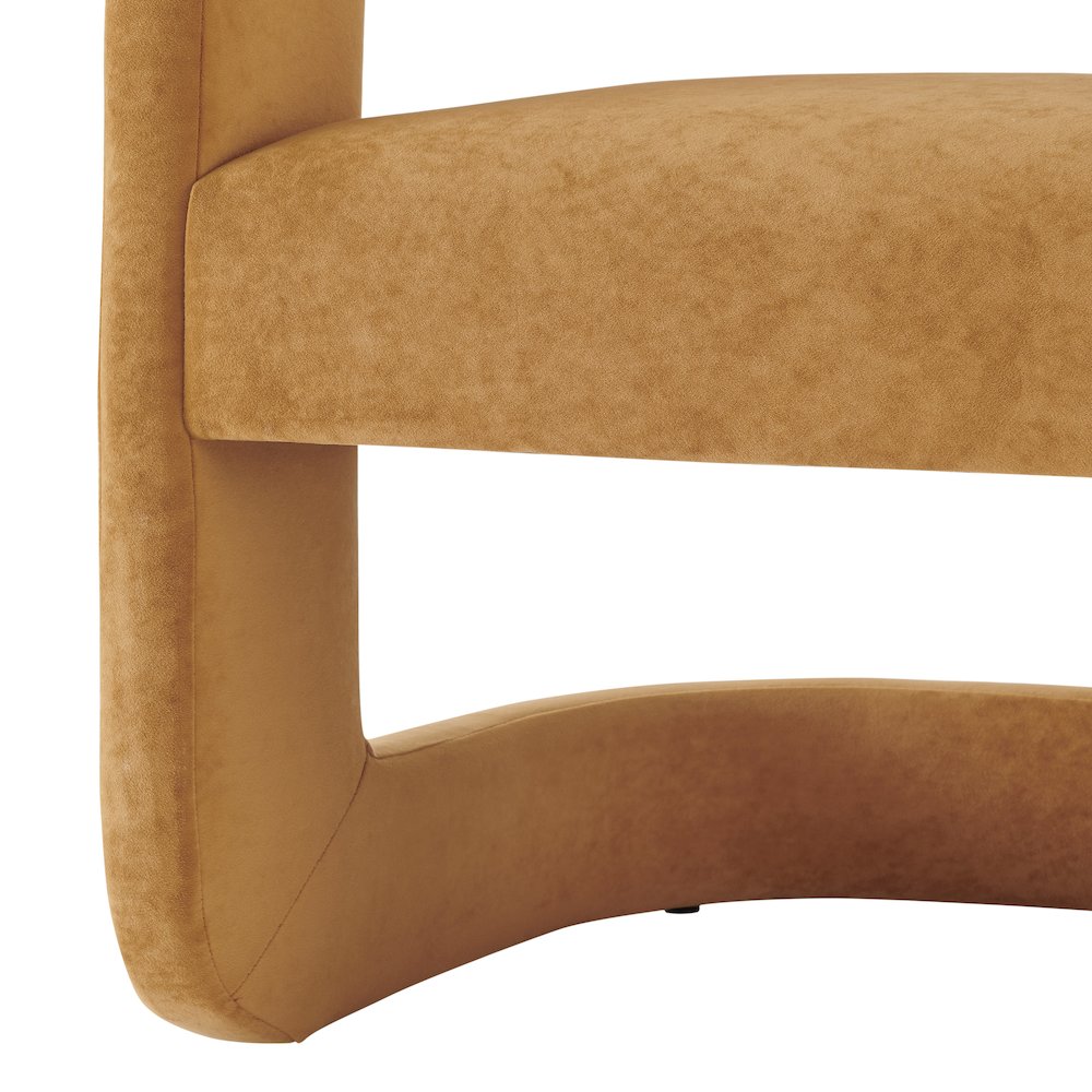 Althea Velvet Accent Arm Chair. Picture 8
