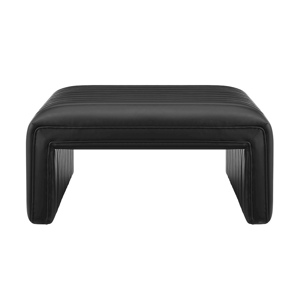 Atkinson Faux Leather Coffee Table/Ottoman. Picture 2