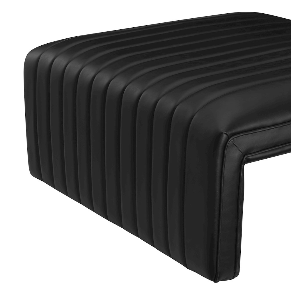 Atkinson Faux Leather Coffee Table/Ottoman. Picture 5